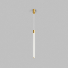 Светильник подвесной AURA, 16 Вт, 3000К, ?42x2300 мм, алюминий+стекло, бронза