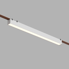 DK5676-WH Cветильник для трека-ремня Belty Smart, серия Linear, со светодиодом, L642*W40*H45мм, 48V DC, 24W, RA90, 120°, 2700-6000K, IP20, белый, алюминий