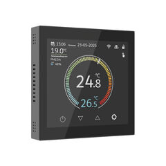 Умный сенсорный терморегулятор Werkel Wi-Fi 3500W IP20 W1851108 черный