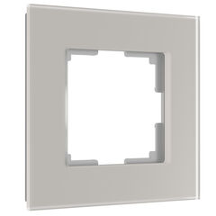 Рамка из стекла на 1 пост Senso дымчатый soft-touch W0013117