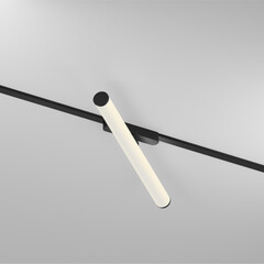 DK5325-BK Светильник для трека Air, серия Ray 3000 со светодиодом, L500*W35*H79mm,?33, 48V DC, 12W, RA?90, 120°, 3000K, IP20, черный, алюминий