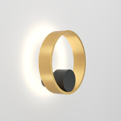 DK5060-BK+SG Бра ORBIT, IP20, 3000К, LED, 10 Вт, черный + сатинированное золото, алюминий