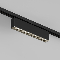 DK6434-BK Поворотный однофазный трековый светильник EDDER со светодиодом L273mm 220V 20W 30° 3000K IP20 черный алюминий