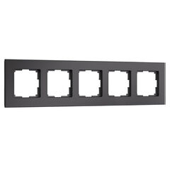 Рамка из стекла на 5 постов Senso черный soft-touch W0053108