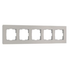 Рамка из стекла на 5 постов Senso дымчатый soft-touch W0053117