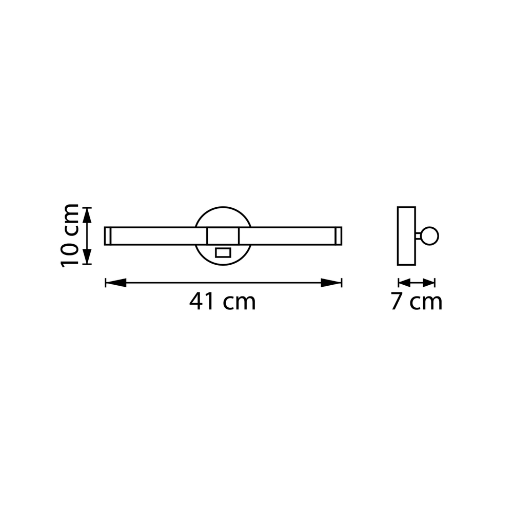 201017 Бра NOCE LED 9W 480LM ЧЕРНЫЙ 3000/4000/6000K
