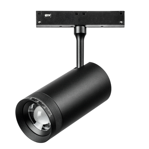 Купить 209037 Светильник 48V для трека UNO LED 12W 1000LM 10-55G ЧЕРНЫЙ МАТОВЫЙ 3000K