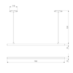 Slim Magnetic Трековый светильник 30W 4000K Milo чёрный 85105/01 85105/01