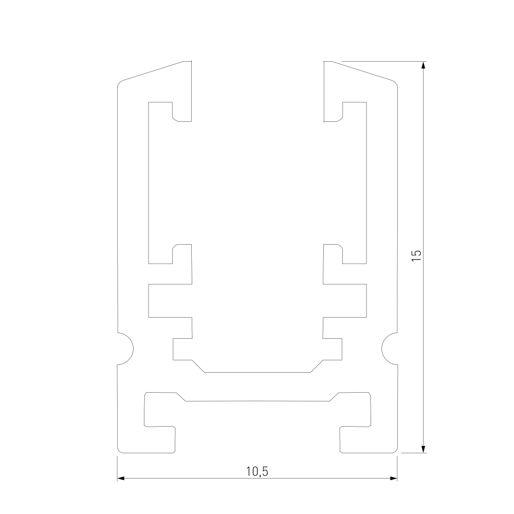 Шинопровод накладной 2 м Mini Magnetic 85171/00