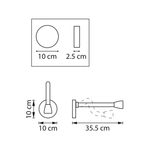 808631 Бра MURO III COB LED 3W 200LM 30G ЛАТУНЬ 3000K