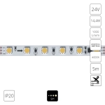Светодиодная лента 24V 14,4W/m 4000К 5м IP20 Arte Lamp SPI A2406010-04-4K