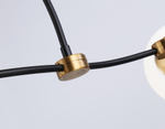 TR2555/6 BK/SB черный/бронза E27/6 max 60W 1160*600*450