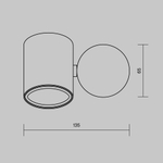 Уличный настенный светильник Outdoor O010WL-01B