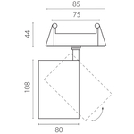 A5346RS Светильник ALTA BASE встраиваемый LED 30W 3525LM 24G БЕЛЫЙ 4000K со встр. чашей (215346 + 215006 + 215000-30)