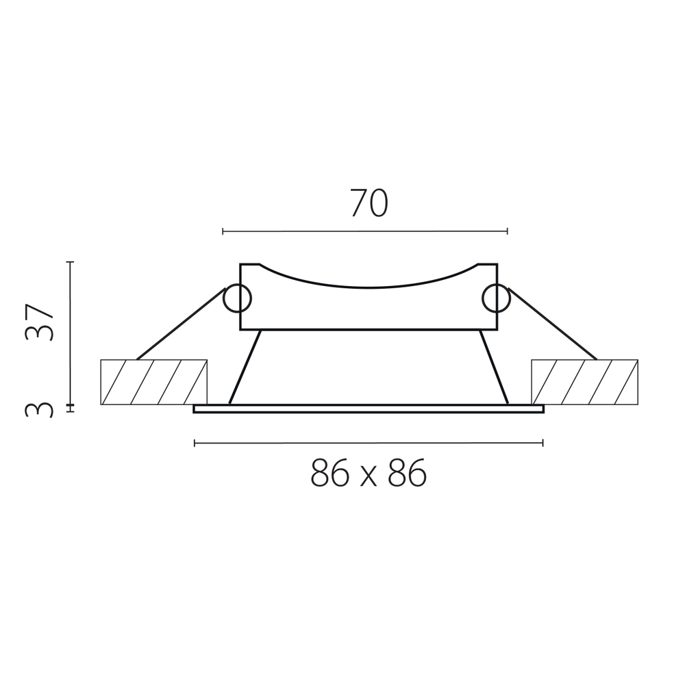 012136 Рамка (светильник) PVC д/LED-модулей 941хх и LED-ламп D50мм LEVIGO QUAD БЕЛЫЙ