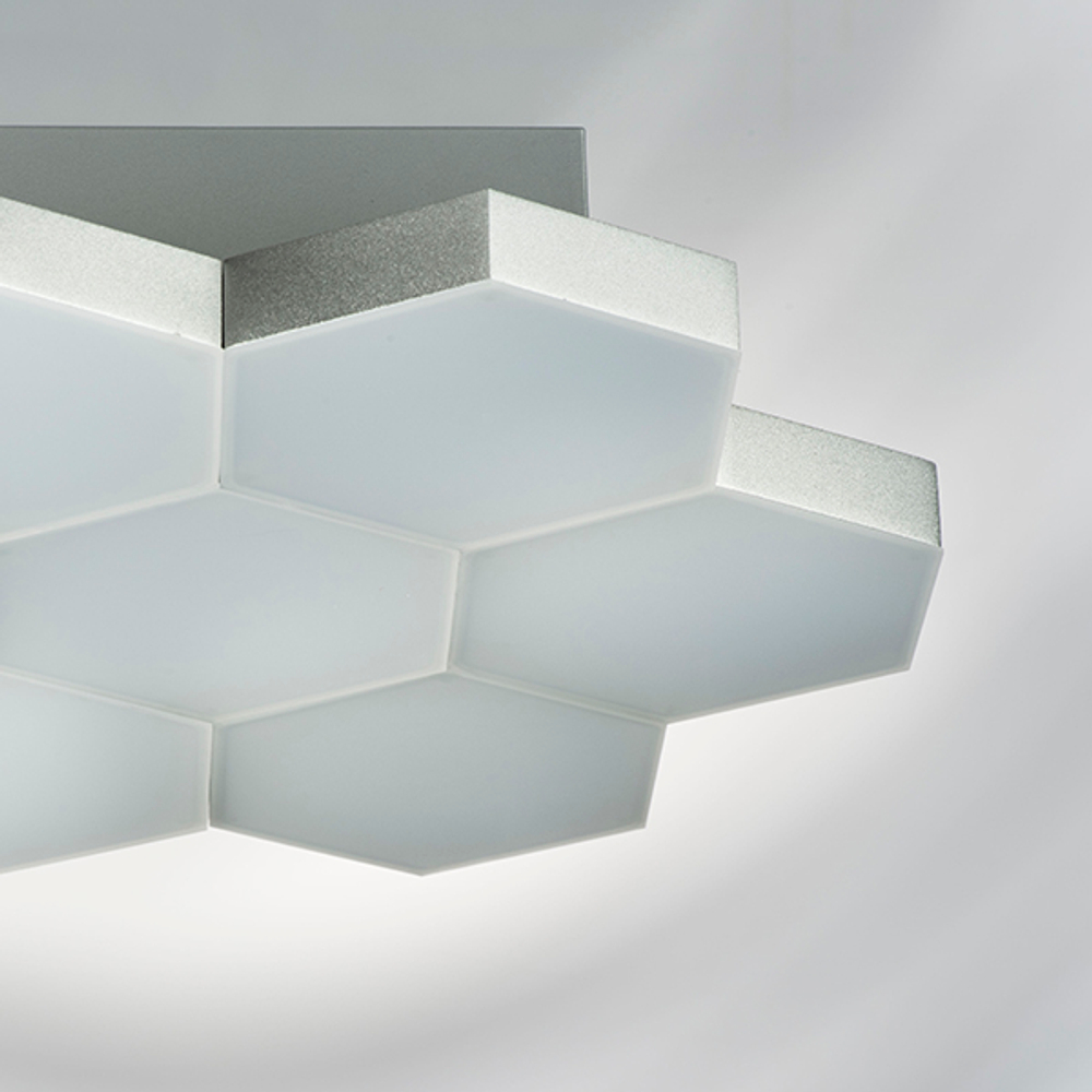 750074 Люстра потол FAVO LED-35W 1680LM Серебро 4000K