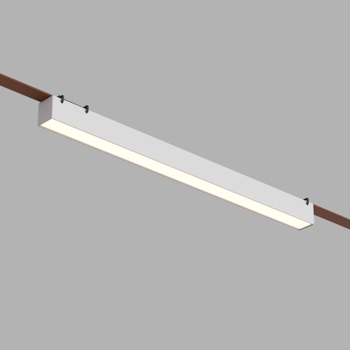 Купить DK5676-WH Cветильник для трека-ремня Belty Smart, серия Linear, со светодиодом, L642*W40*H45мм, 48V DC, 24W, RA90, 120°, 2700-6000K, IP20, белый, алюминий