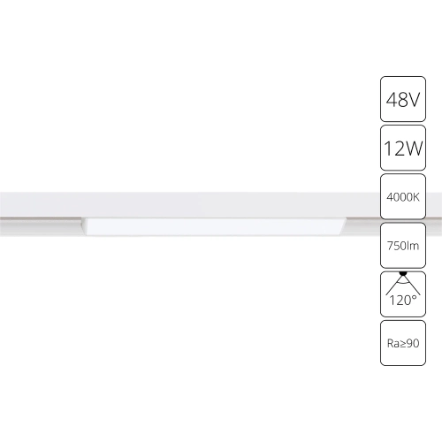 Купить Магнитный трековый светильник Arte Lamp LINEA A4632PL-1WH