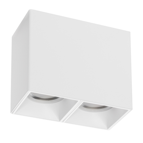 Купить 213366 Рамка (светильник) PVC д/LED-модулей 941хх и LED-ламп D50мм RULLO 2x QUAD БЕЛЫЙ