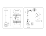 TR3409 BK черный E27 max 60W D120*1000