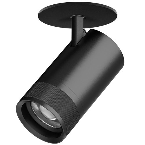 Купить C4407RS Светильник CANNO PRO встраиваемый LED 40W 2800LM 20-55G ЧЕРНЫЙ 2700-4200-6000K IP20 с адаптером (304407 + 215007)