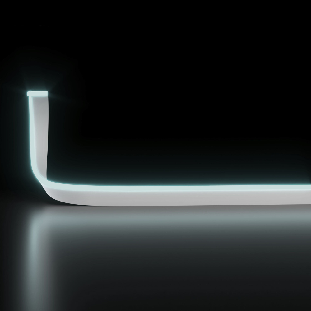 Светодиодный гибкий неон 24 В 10 Вт/м 120 Led/м 2835 IP65, холодный белый 6500K, 5м 24V 10W 120Led 2835 IP65