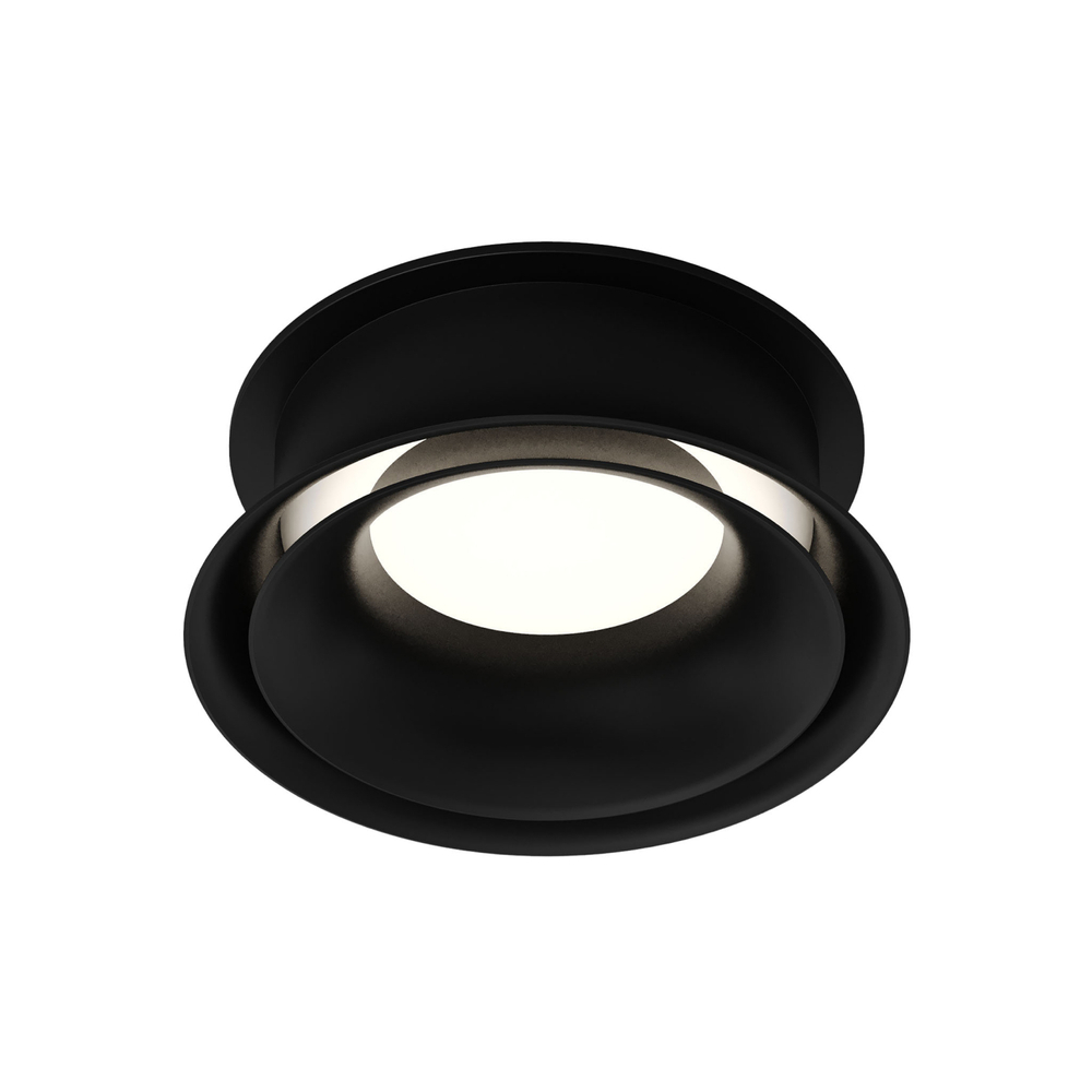 DK2403-BK Встраиваемый светильник влагозащ., IP 44, 10 Вт, GU10, черный, алюминий