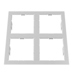 214546 Рамка DOMINO QUADRO 2х2 MR16 БЕЛЫЙ