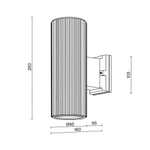Уличный настенный светильник Outdoor O419WL-02W
