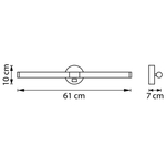 201021 Бра NOCE LED 14W 830LM ЛАТУНЬ 3000/4000/6000K