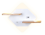 FW100 WH/WD белое/дерево LED 3000K/4200K/6400K 12W 340*250*105