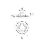 i61607 Светильник INTERO 16 ROUND GU10 (217616+217607)