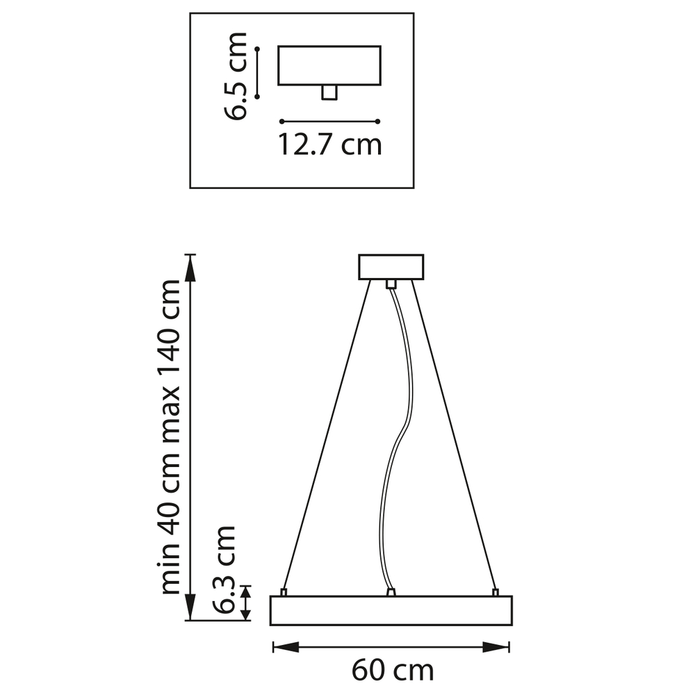 748023 Люстра SATURNO LED 36W 2500LM 70G ЗОЛОТО 3000-6000K