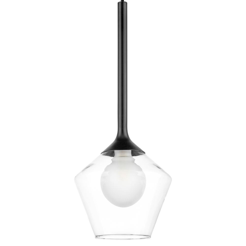 801201 Люстра VETRO 1х6W(led) G9 ЧЕРНЫЙ/ПРОЗРАЧНЫЙ