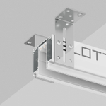 TR2014-WH Профиль-трек SLOTT for DENKIRS SMART, для натяжных потолков, 2 м, алюминий, белый