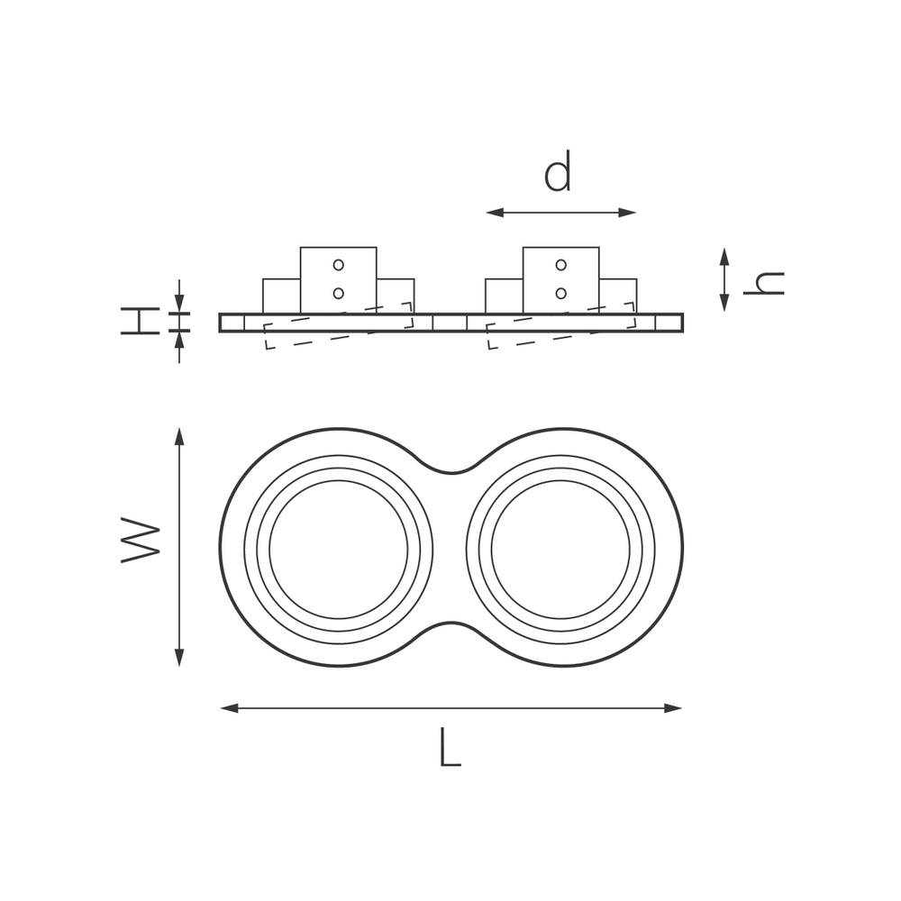 i9270607 Светильник INTERO 111 Double ROUND (217927+217906+217907)