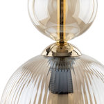 Подвесной светильник с плафонами из фактурного стекла 11040 Sophia Cognac