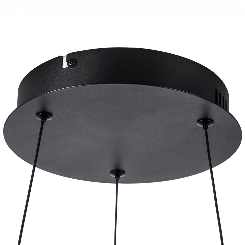 749487 Люстра SATURNO LED 60W 2760LM ЧЕРНЫЙ 3000K