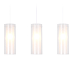 TR3675/3 CH/CL/FR хром/прозрачный/белый матовый E14/3 max 40W 640*110*900