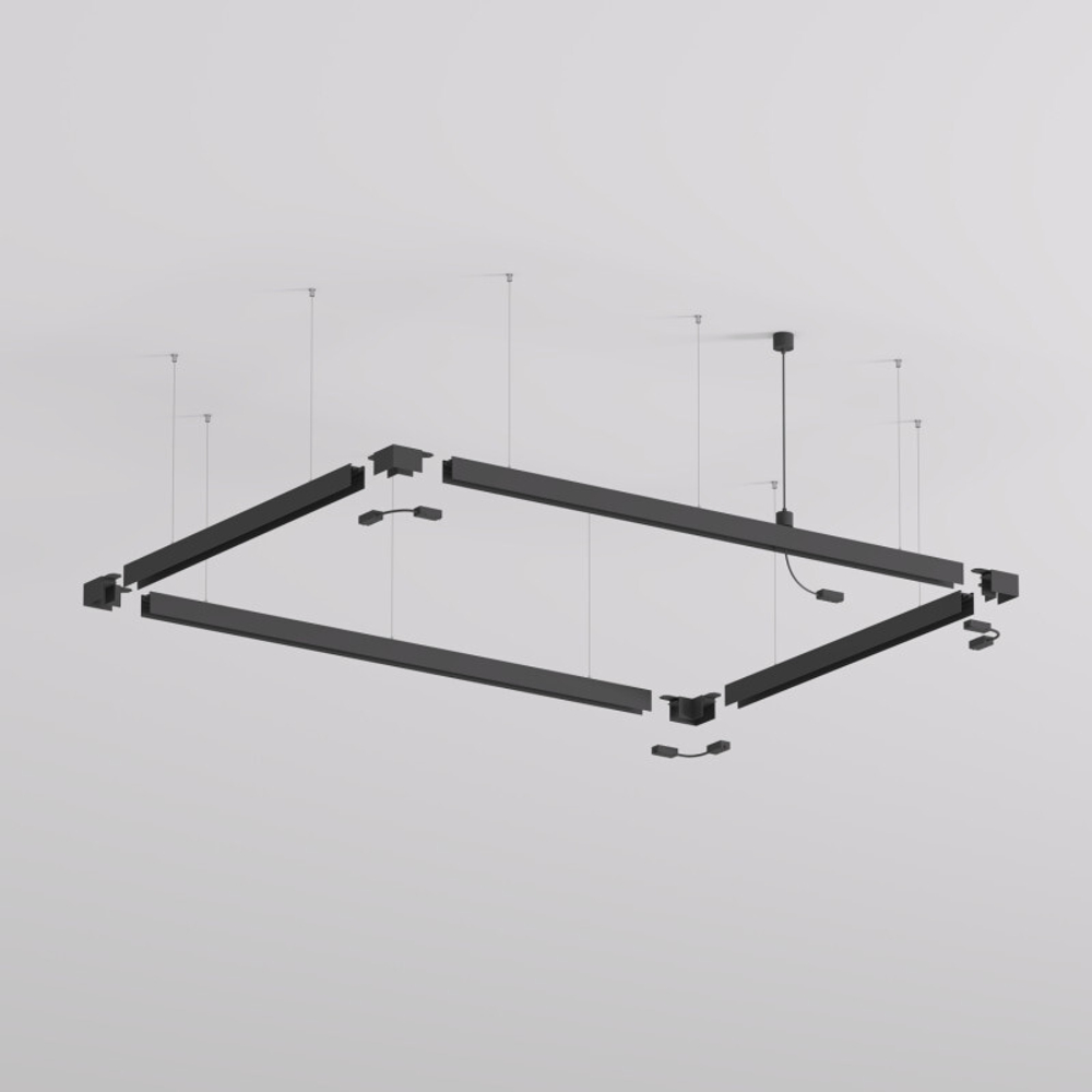 TR2126-BK Механический подвес для трека SMART BASE, IP20, 1.5м, черный, алюминий