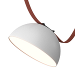 DK5660-WH+BK Cветильник для трека-ремня Belty Smart, серия Flow, со светодиодом, D220*H117мм, 48V DC, 24W, RA90, 120°, 3000-5700K, IP20, белый с черным, алюминий