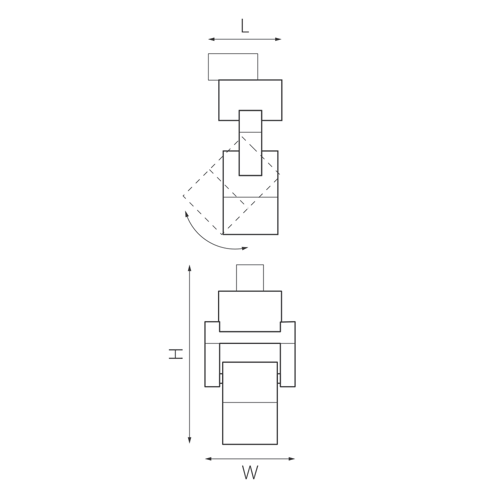 A1T051046 Светильник ILLUMO L1 HP16 БЕЛЫЙ (592076+051046)