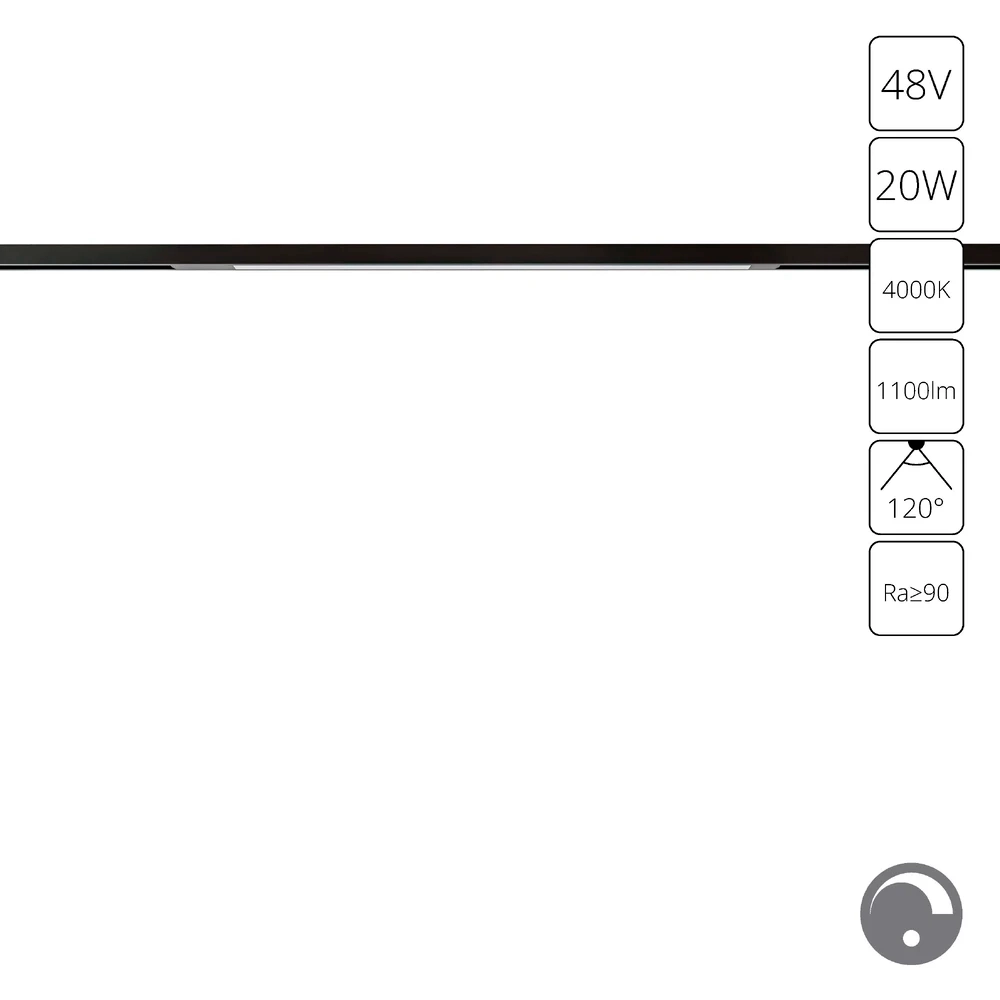 Магнитный трековый светильник Arte Lamp OPTIMA 0.1-10V A7474PL-1BK