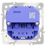Механизм розетки с заземлением и защитными шторками 16А, с USB A+C, S70
