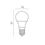 940802 ЛАМПА энергосберегающая LED 220V G45 E14 7W=65W 350LM 180G FR 3000K 20000H