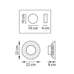 809012 Бра CELESTA LED 6W 300LM ХРОМ/РОЗОВЫЙ 3000K