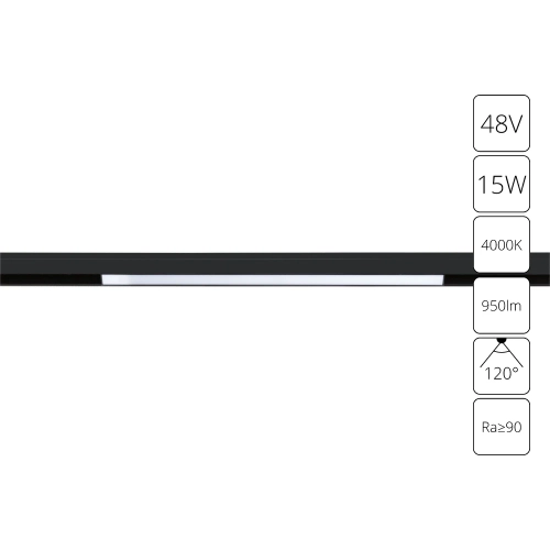 Купить Магнитный трековый светильник Arte Lamp Linea A4633PL-1BK