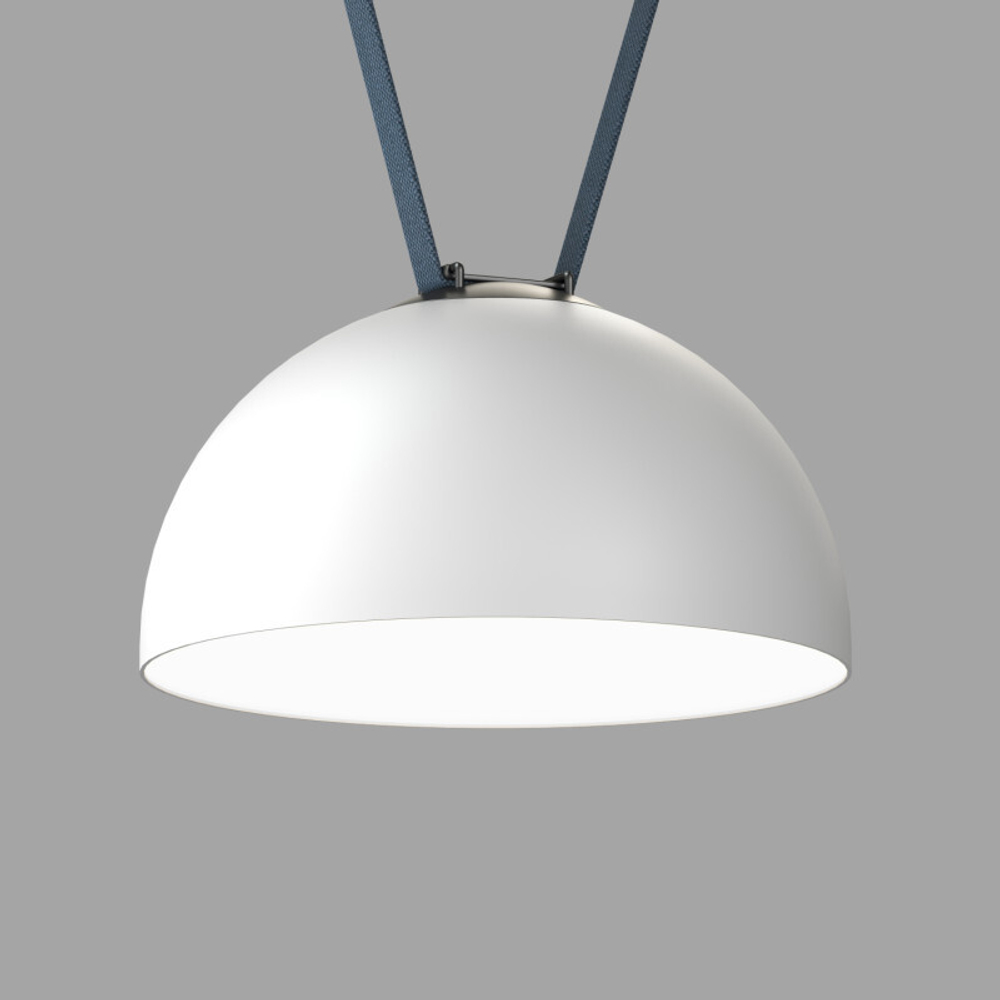 DK5562-WH+BK Cветильник для трека-ремня Belty, серия Flow со светодиодом, D300*H171мм, 48V DC, 28W, RA90, 120°, 4000K, IP20, белый с черным, алюминий