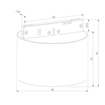 Mini Magnetic Трековый светильник 5W 3000K латунь/черный 85206/01