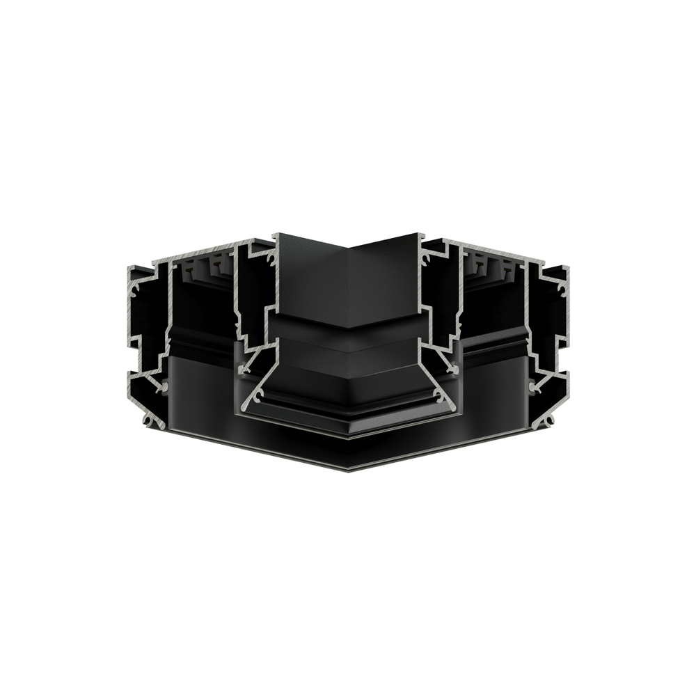 TR2026-BK Угловой элемент 90° трека SMART ONE, алюминий, черный